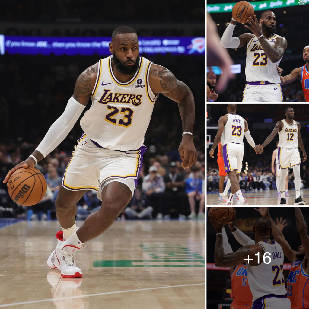 LeBron James Scores 40 Helps Lakers Beat Thunder To Snap Losing Streak